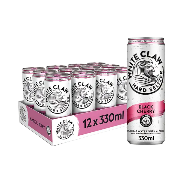 Hard Seltzer White Claw Black Cherry Cans