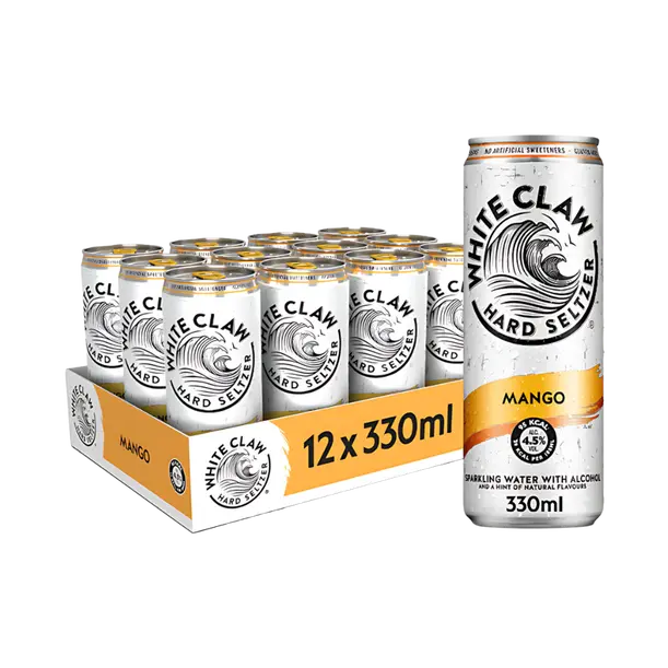 Hard Seltzer White Claw Mango Cans