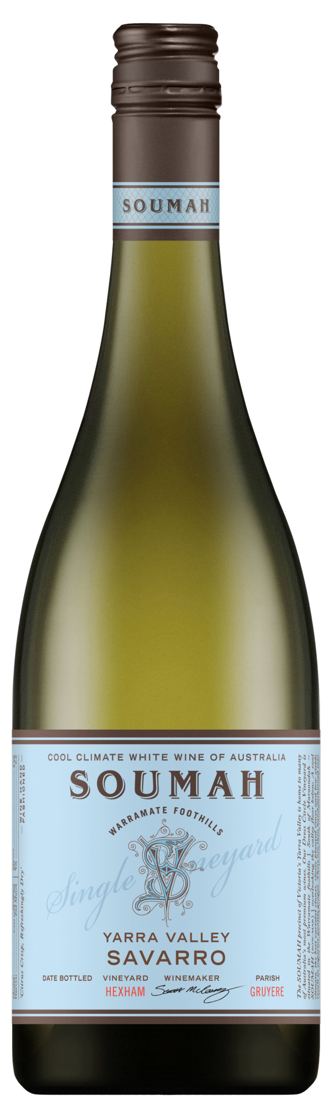Soumah of the Yarra Valley Savarro Savagnin, Yarra Valley