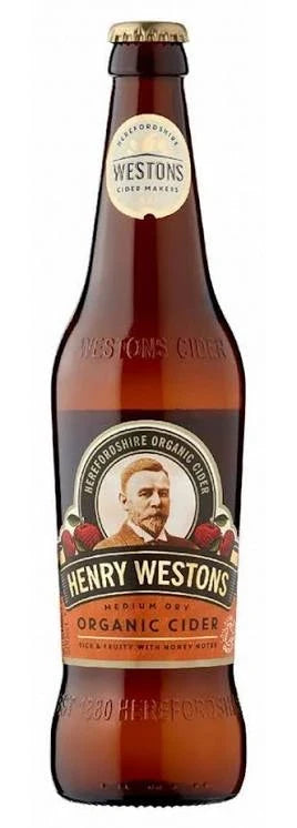 HENRY WESTONS ORGANIC CIDER 8X500ML