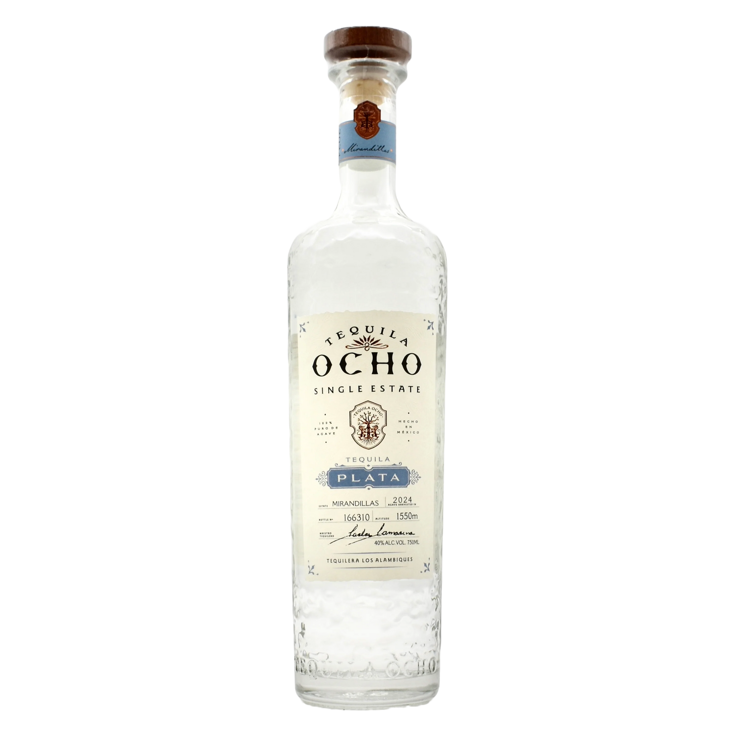 TEQUILA OCHO PLATA 6X750ML R NK 40%