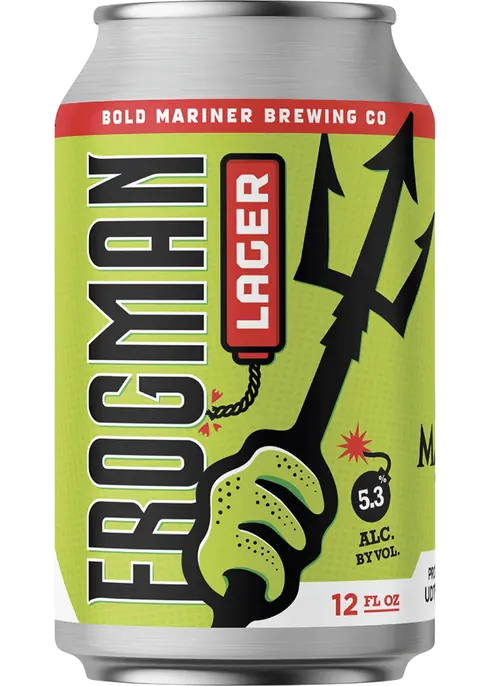 Frogman Lager Cans
